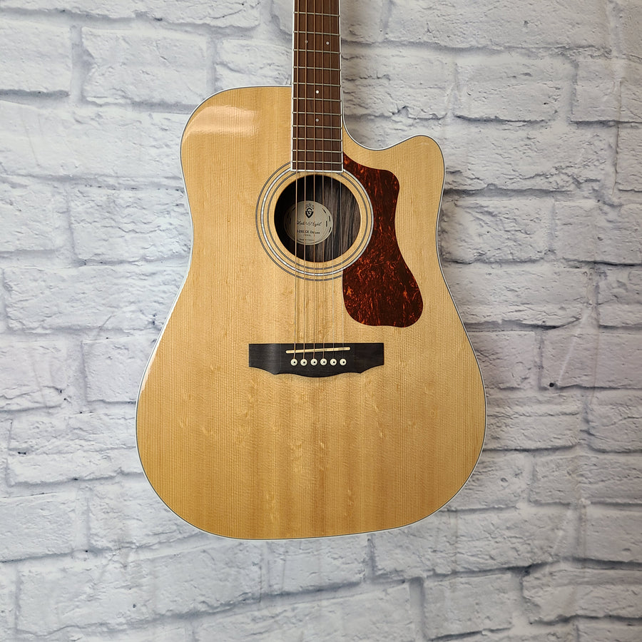Guild D-260CE Deluxe Cutaway Acoustic / Electric Guitar - Natural Gloss - With Case