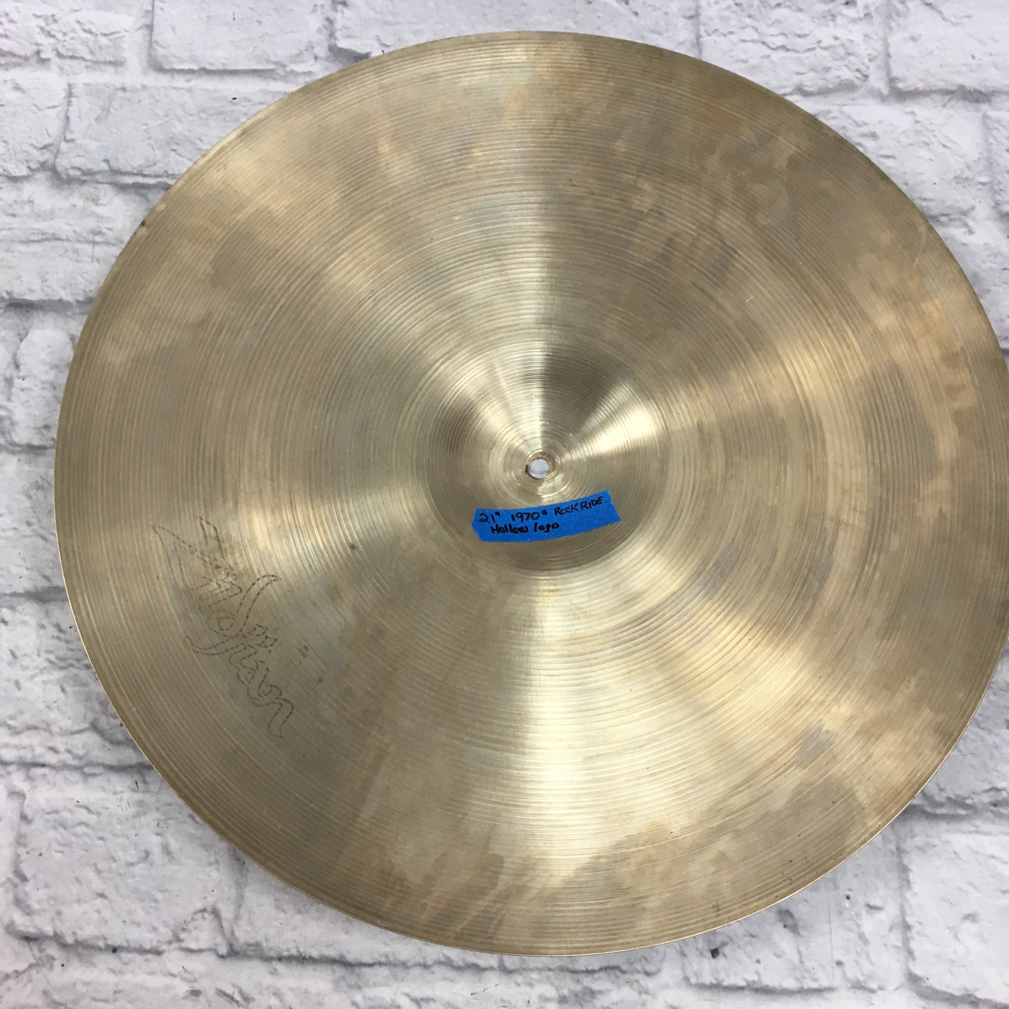 Vintage Zildjian 21 Hollow Logo Ride Cymbal