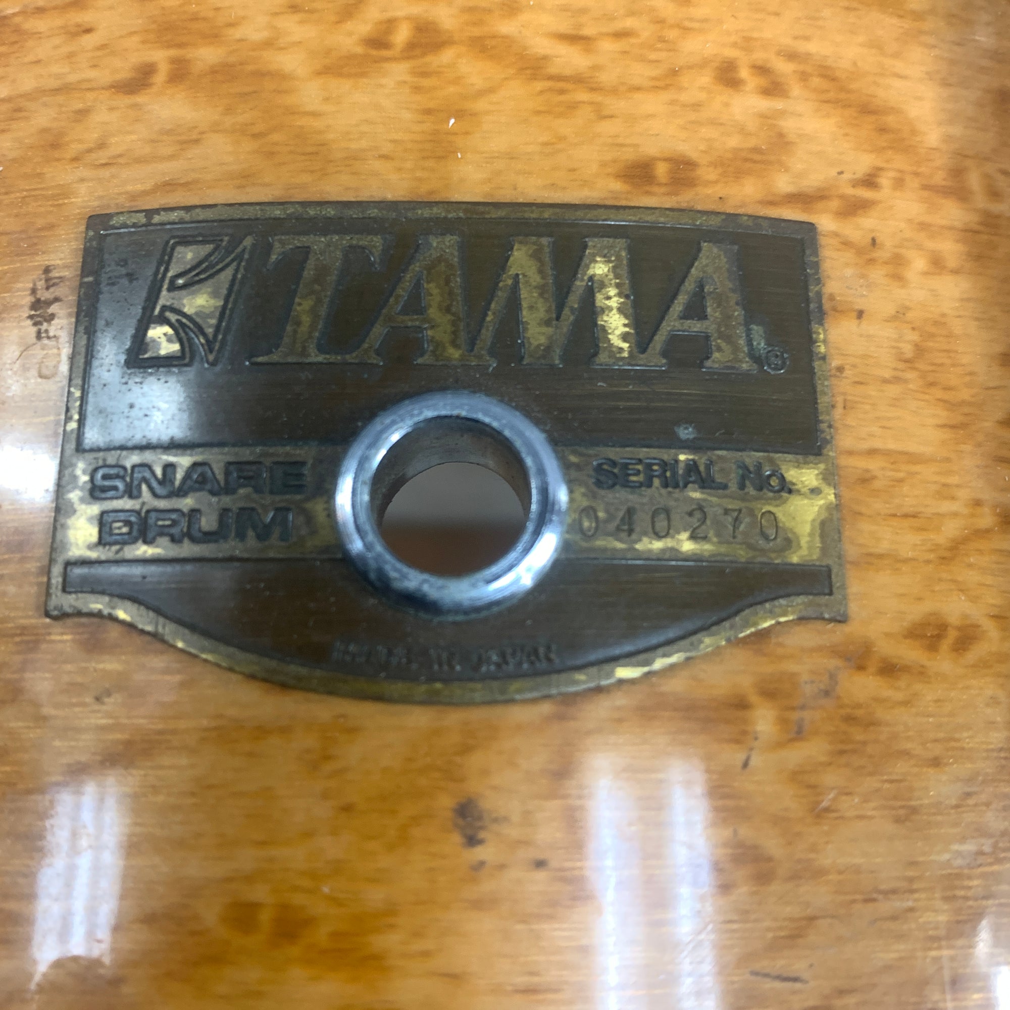 Tama Artwood Soprano Gravure Amber 13 x 6.5 Japanese Snare Drum
