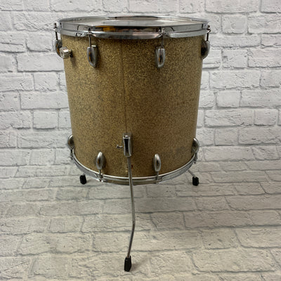 Unknown Brand MIJ Floor Tom 14" x 16" Gold Sparkle