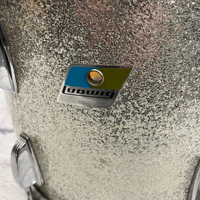 Ludwig Silver Sparkle Blue and Olive 14x10" Tom
