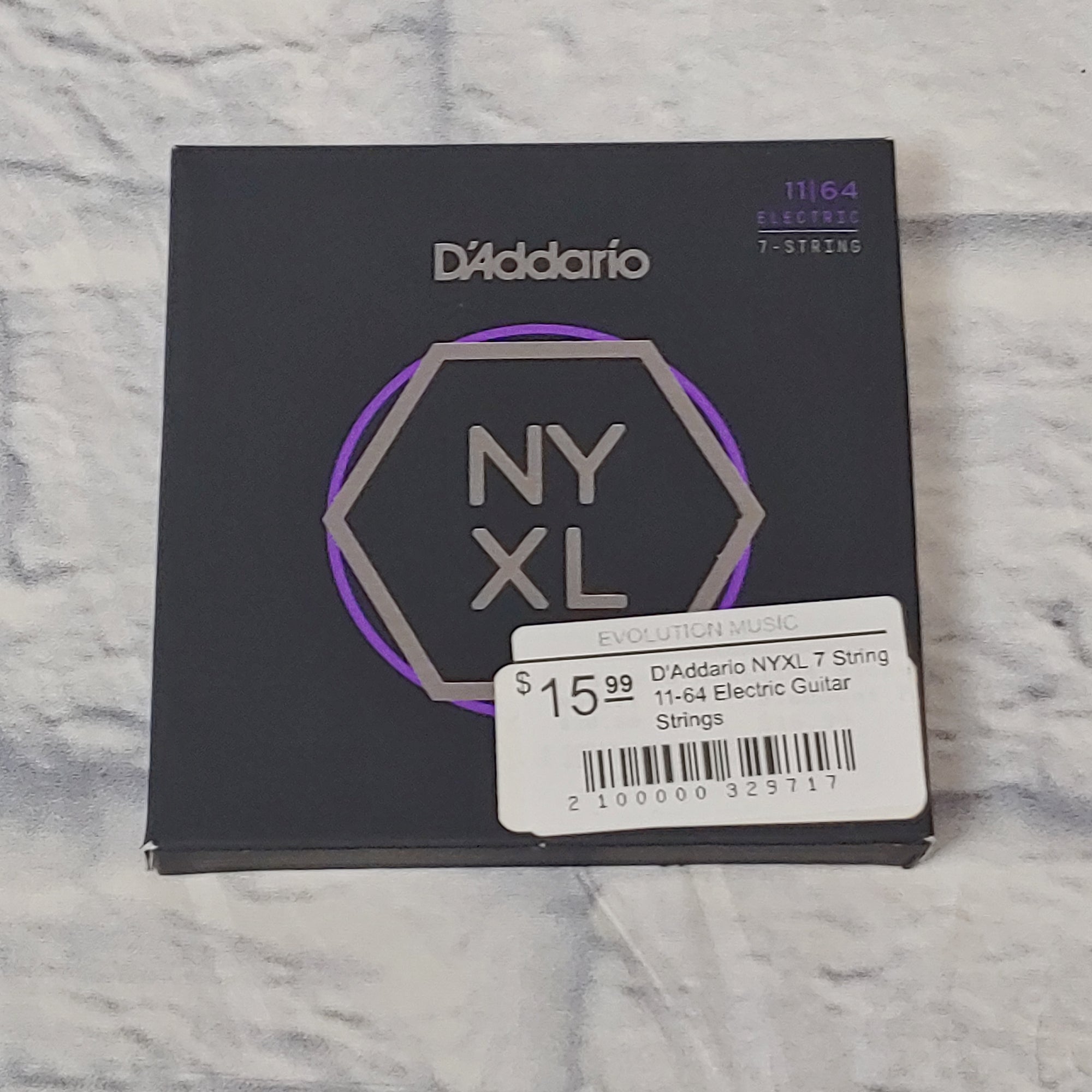 D'Addario NYXL 7 String 11-64 Electric Guitar Strings