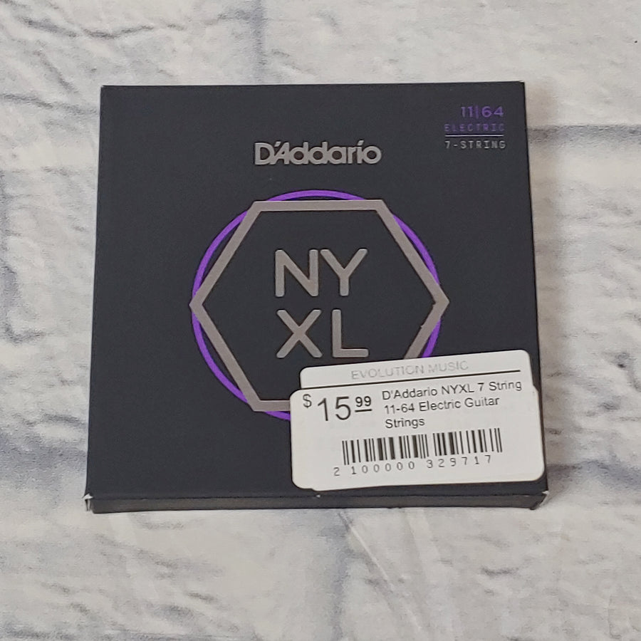 D'Addario NYXL 7 String 11-64 Electric Guitar Strings