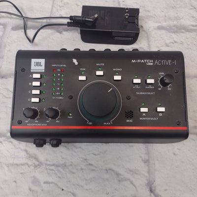 JBL M-Patch USB Active-1 Active Stereo Monitor Control w Talkback