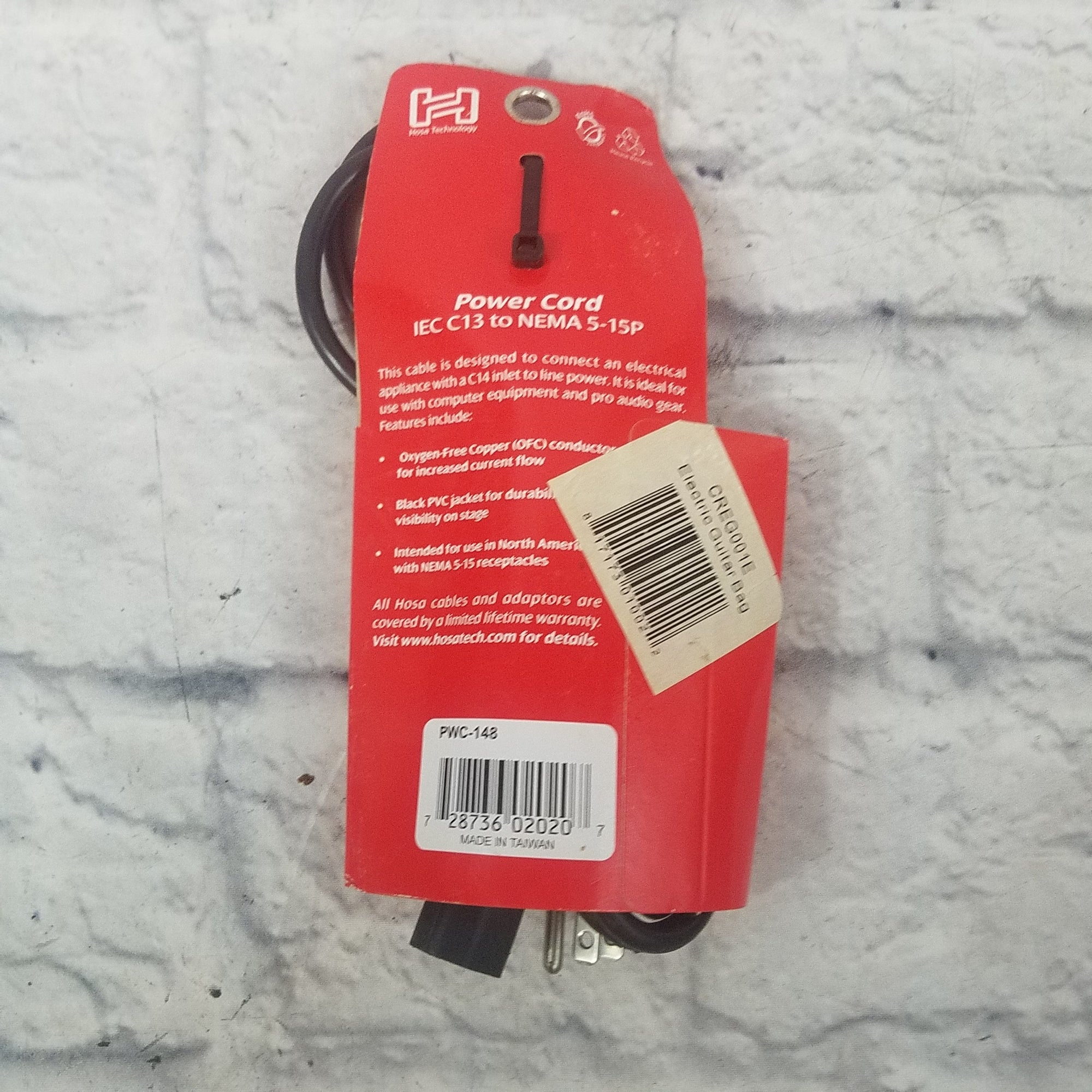 Hosa 8ft IEC Cable PWC-148