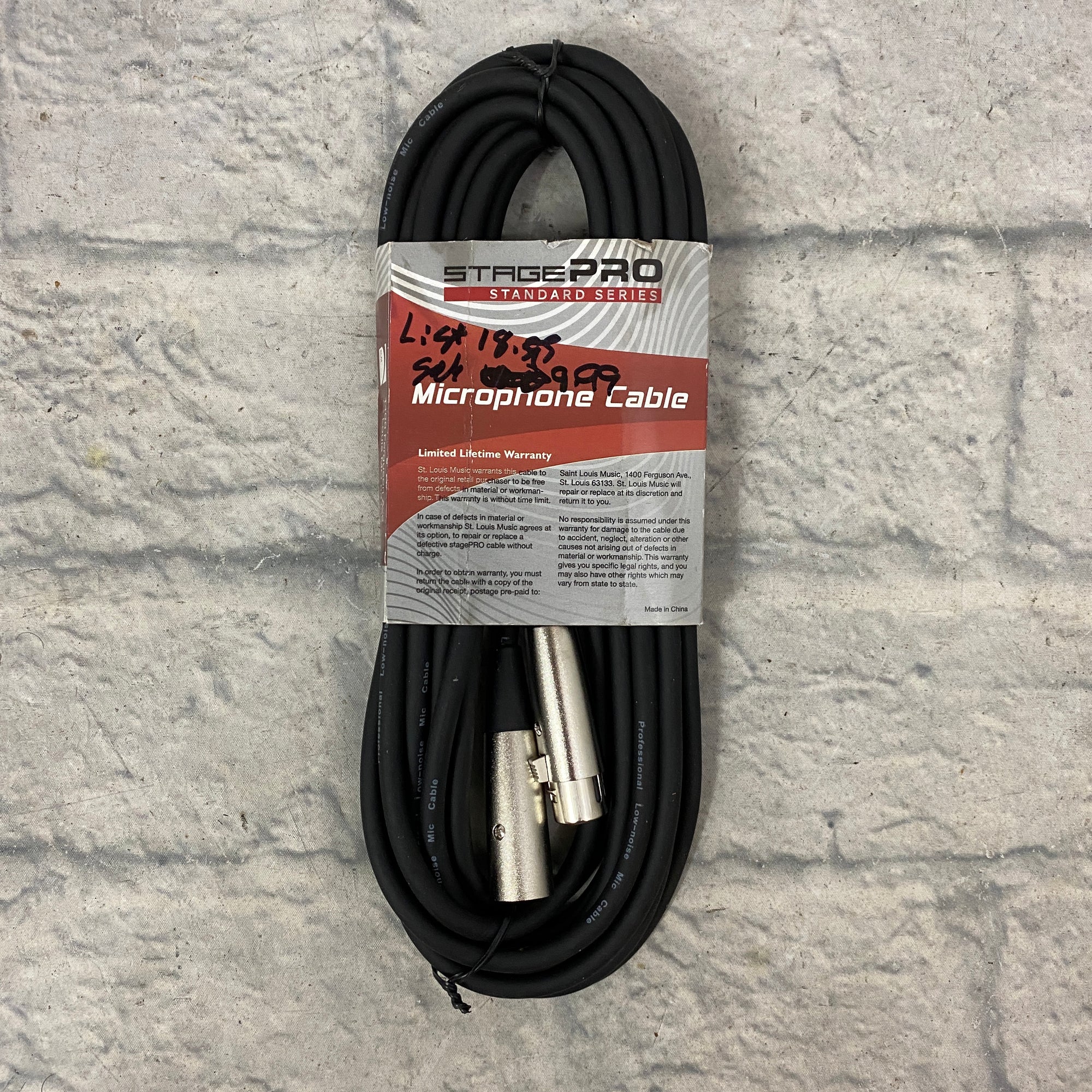 Stage Pro SPG20ML 20' XLR Mic Cable