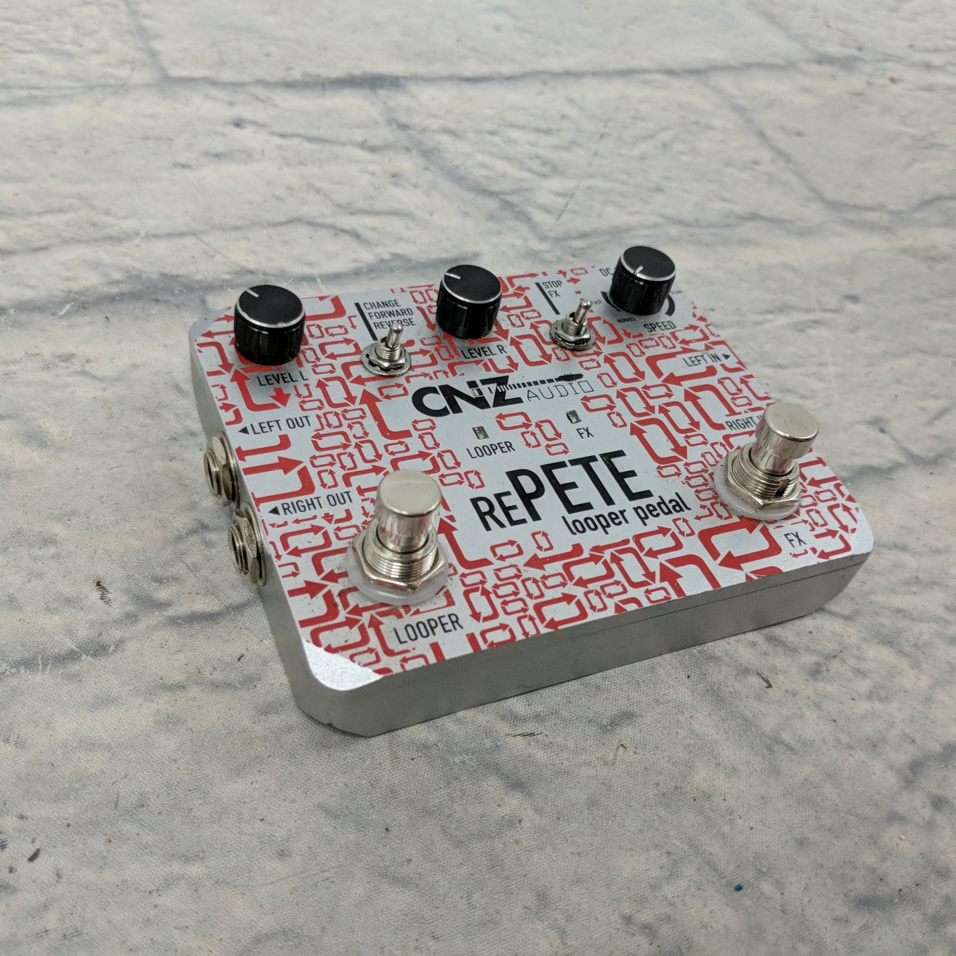 CNZ Audio Re-Pete Stereo Looper Guitar Effects Pedal, Advanced Effects, True Bypass Pedal