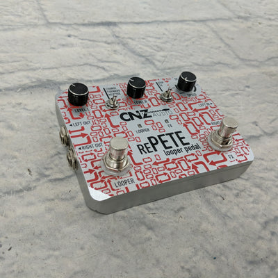 CNZ Audio Re-Pete Stereo Looper Guitar Effects Pedal, Advanced Effects, True Bypass Pedal