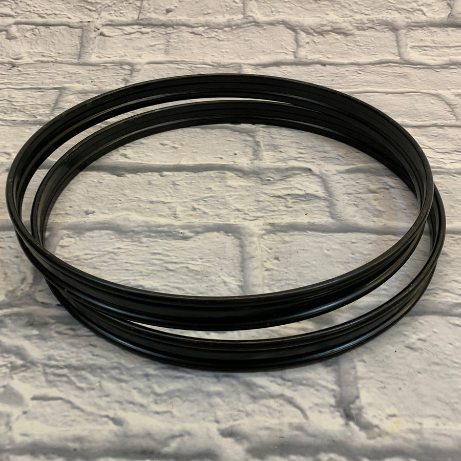 16" Metal Drum Hoop Pair Black