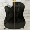 Samick Greg Bennett Dreadnought Acoustic Electric Guitar - Trans Black