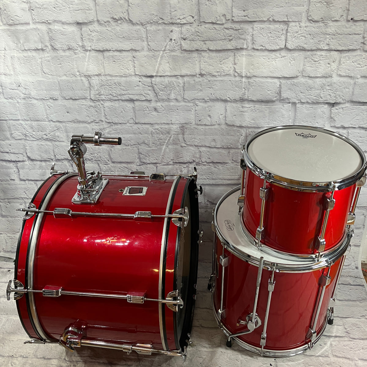 Ludwig Red Rocker 3 Piece Drum Kit - Evolution Music