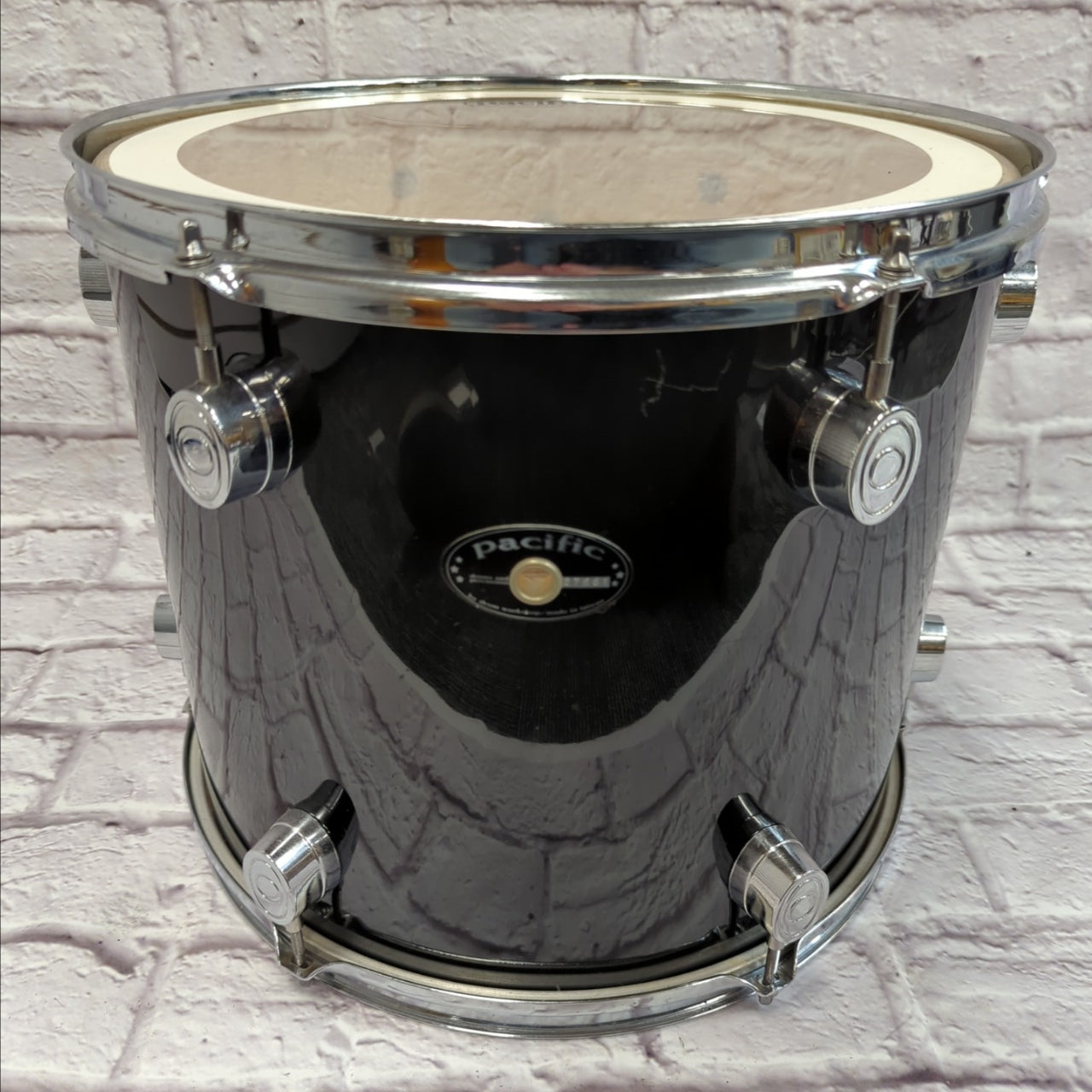 pacific 14 Floor Tom Black Single Mount