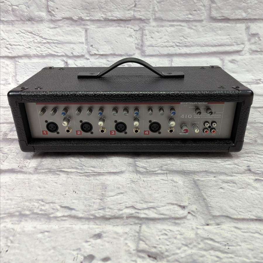 Phonic Powerpod 410 100W 4-Channel PA Powered Mixer w/ Built in Delay
