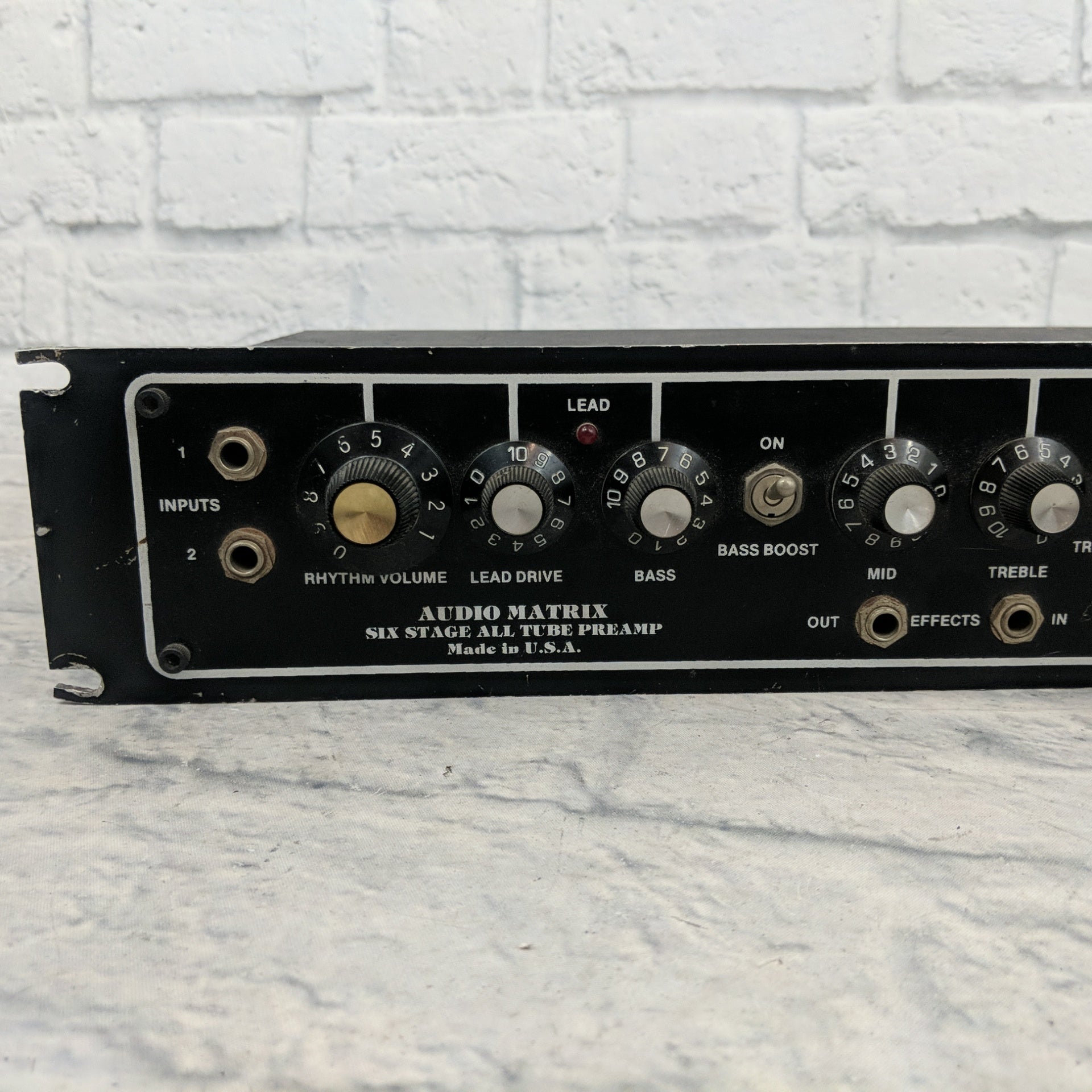 AudioMatrix Rack 4T, Vintage 6-stage guitar tube preamp