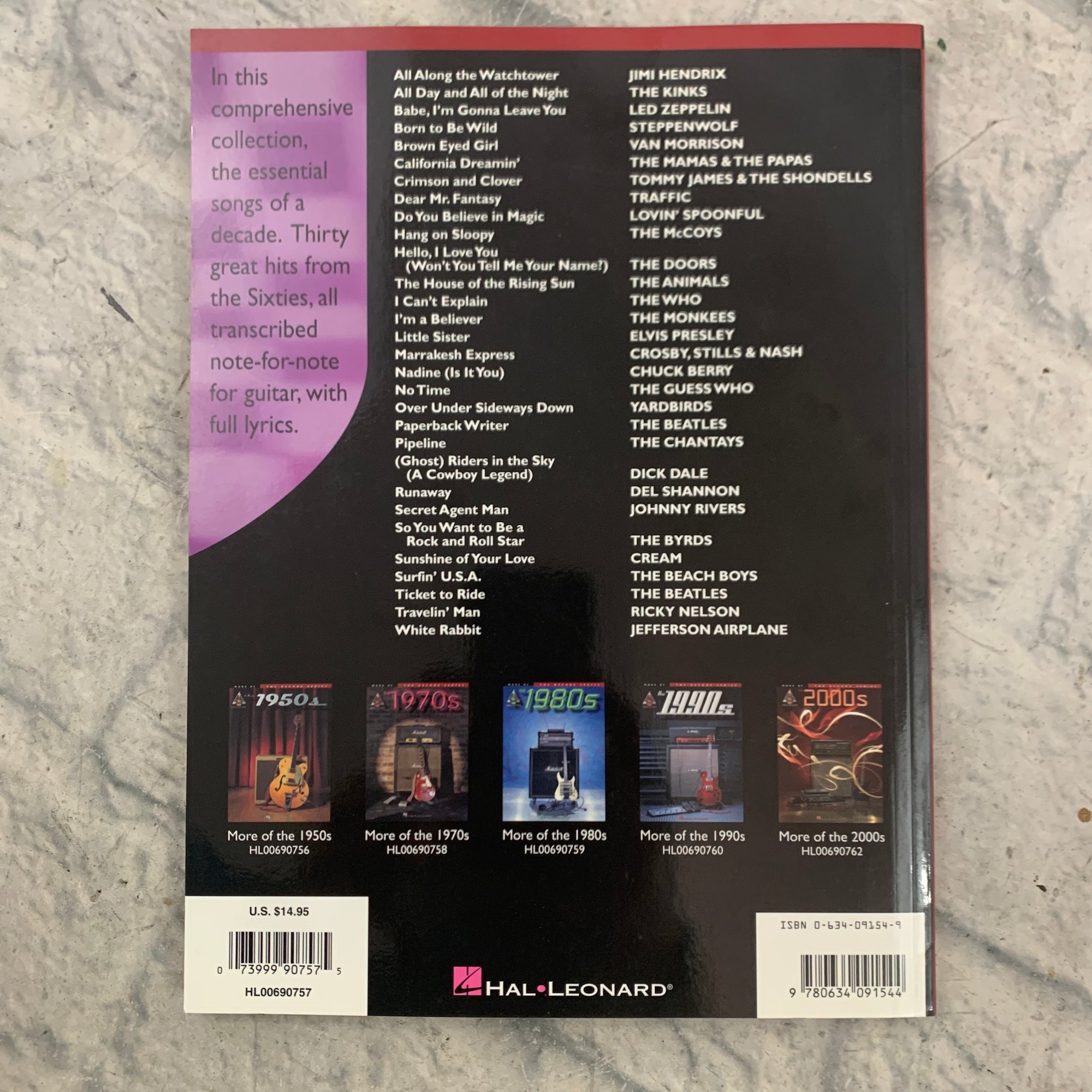 Hal Leonard More Of The Decade Series 1960s Book