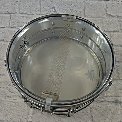 Pearl 14 x 5 Mirror Chrome Steel Shell Snare Drum