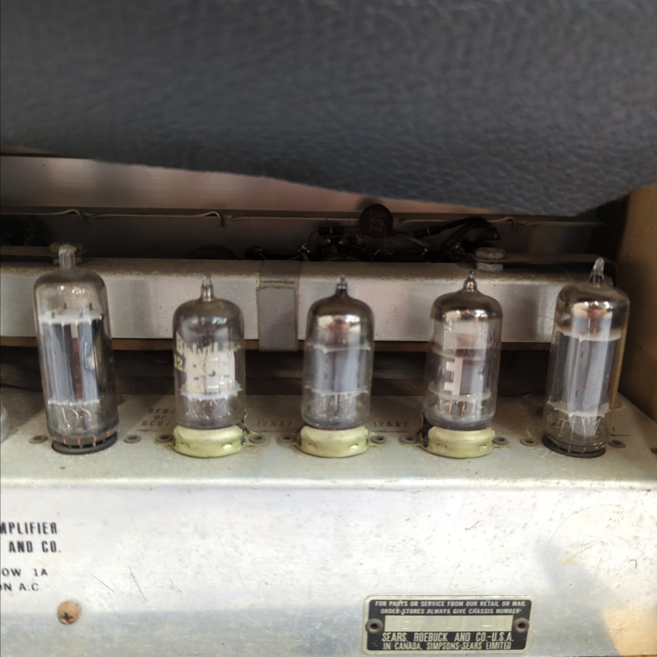 Silvertone Sears Model 1484 Twin Twelve 60-Watt Tube Guitar Head