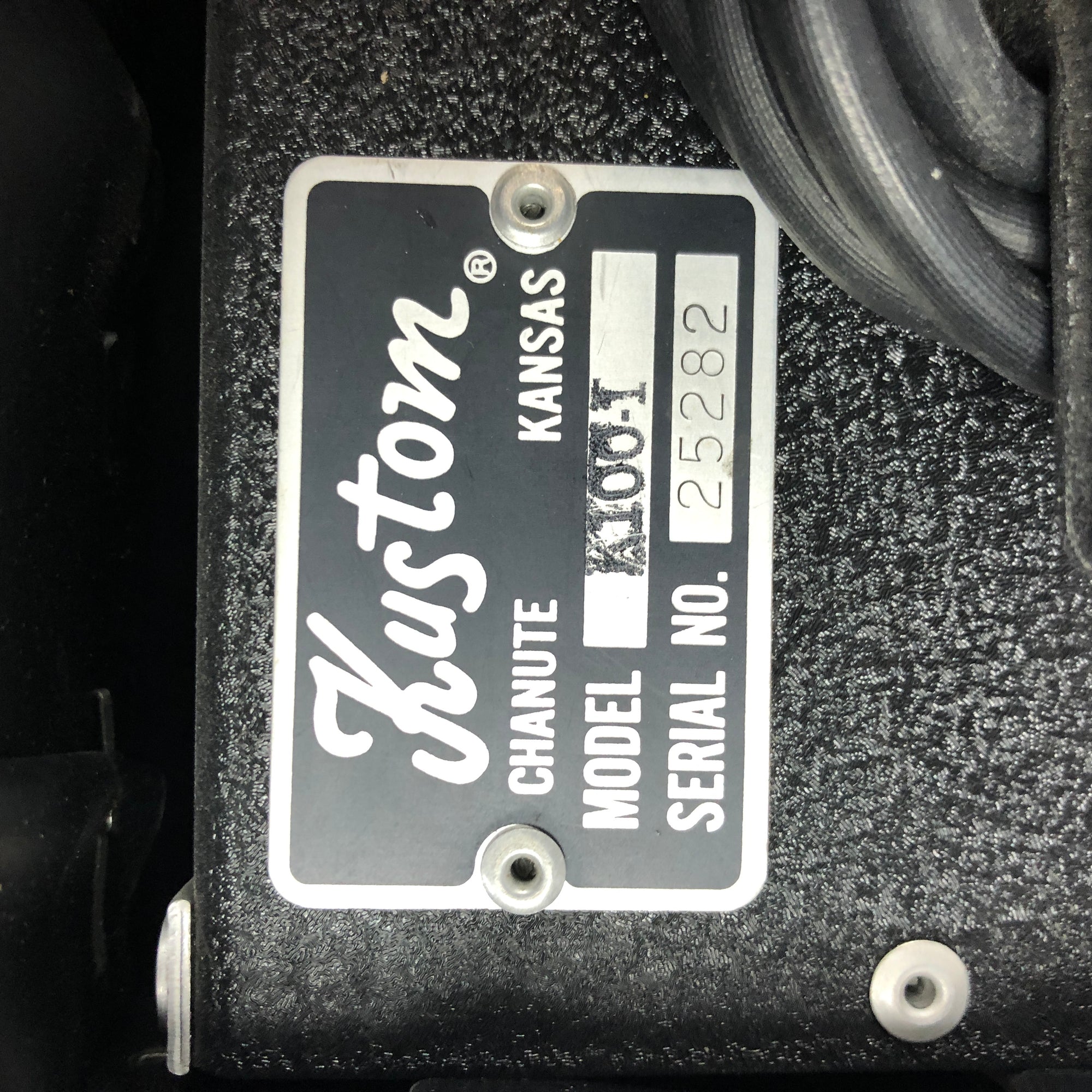 Kustom K100-1 Tuck & Roll Guitar Amp Head - Black