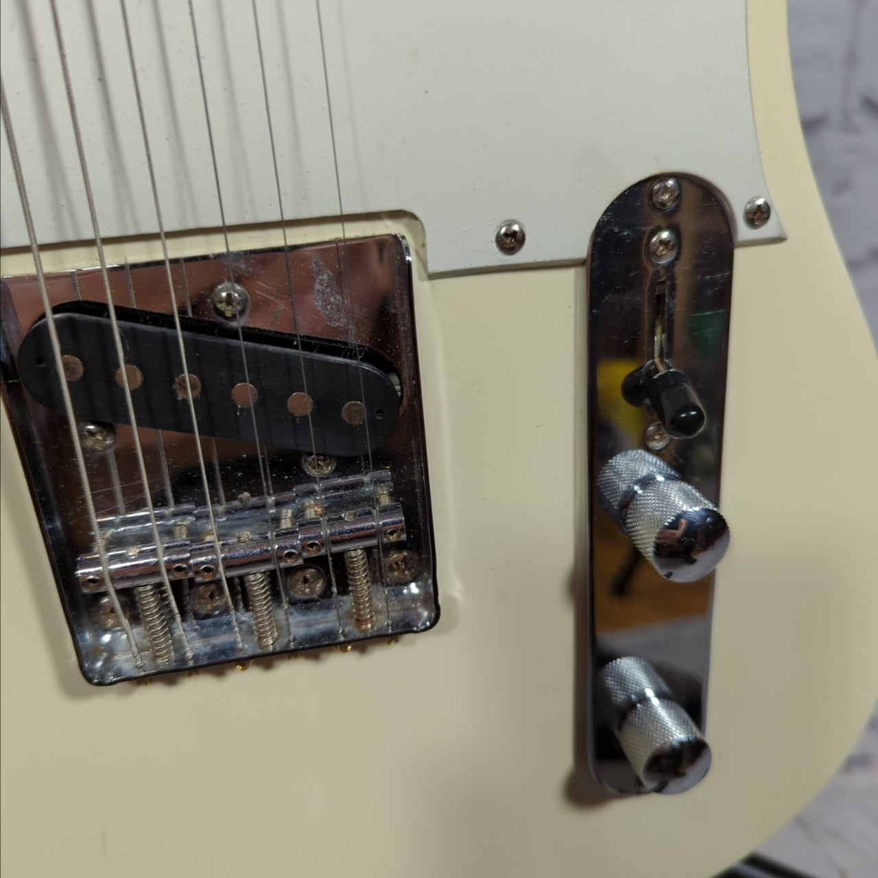 Canvas CMF White Tele Partscaster Electric Guitar