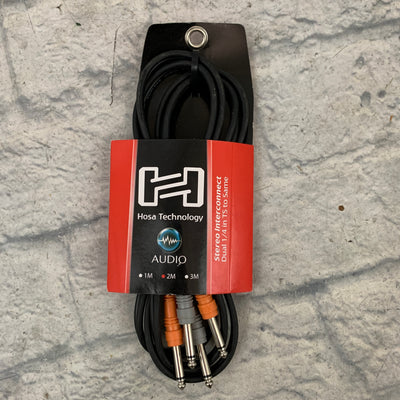 Hosa CPP-202 Stereo 1/4" Interconnect Cable 2m