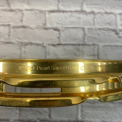 Pearl Super Hoops Flanged 14" Snare Gold