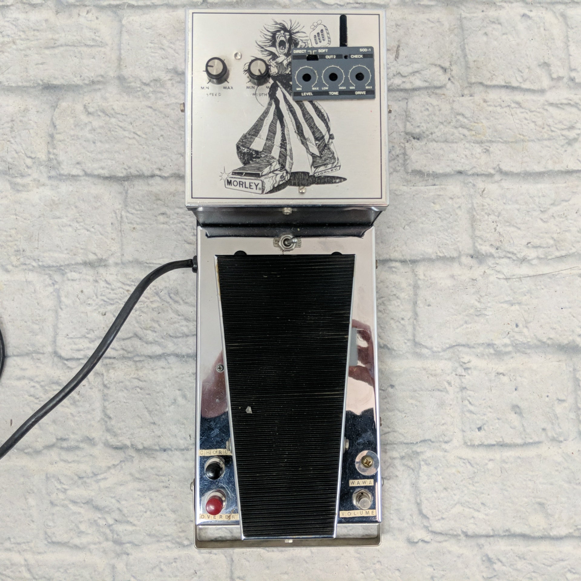Vintage 1970s Morley RWV Rotating Wah Volume Overdrive