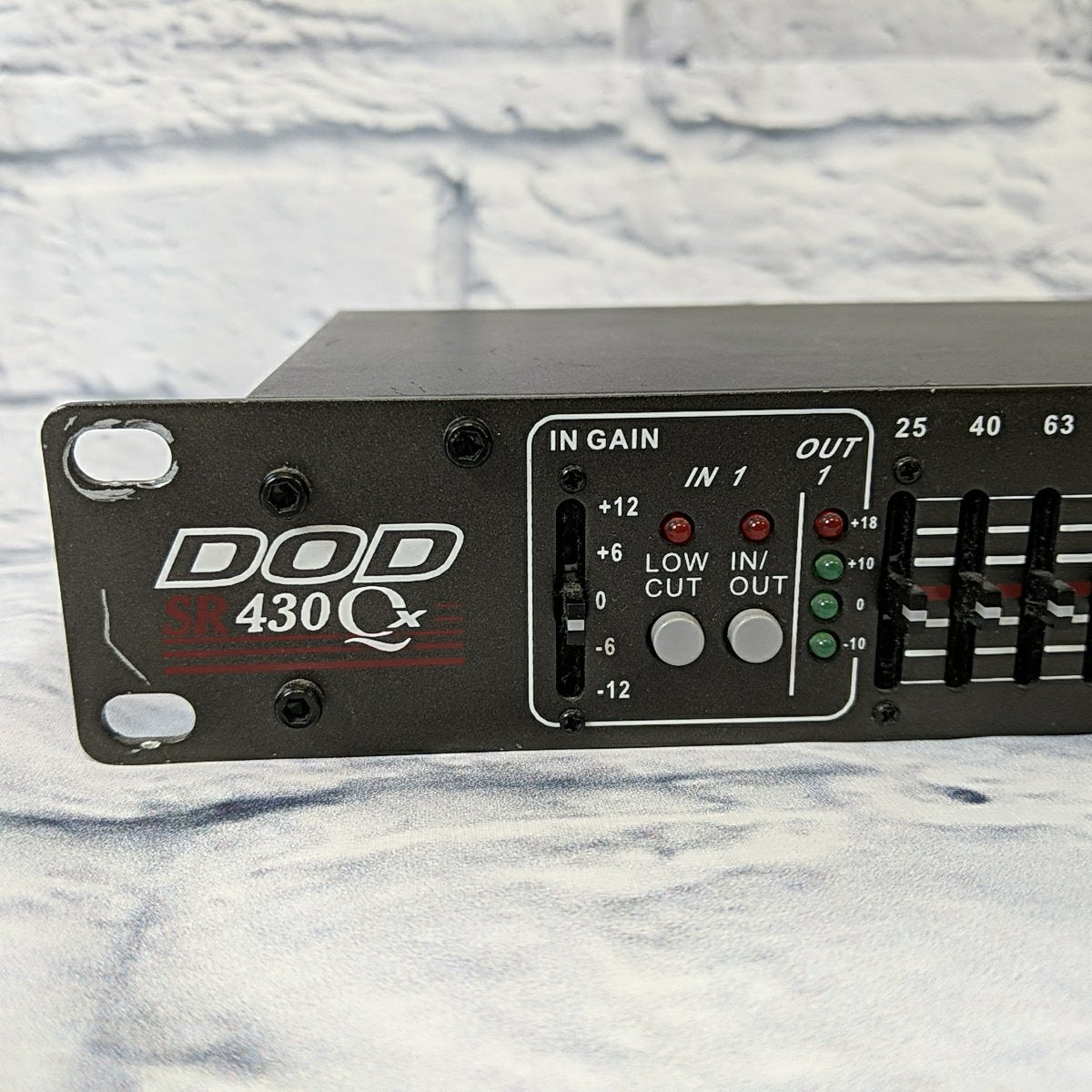 DOD SR 430 Qx Stereo Dual 15 band EQ Equalizer Rackmount XLR