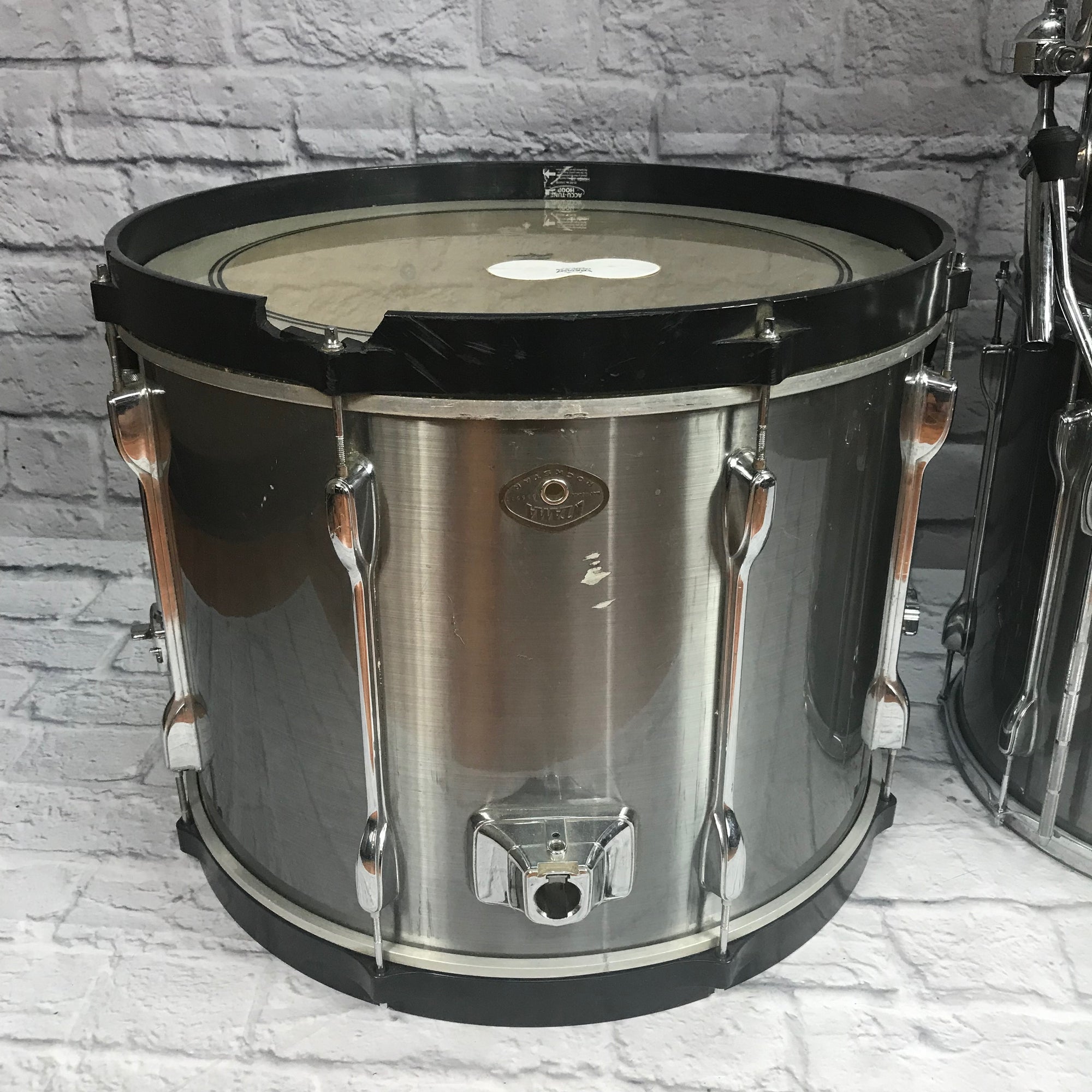 ** Tama Rockstar 5pc Drum Set Made in Japan Brushed Metal