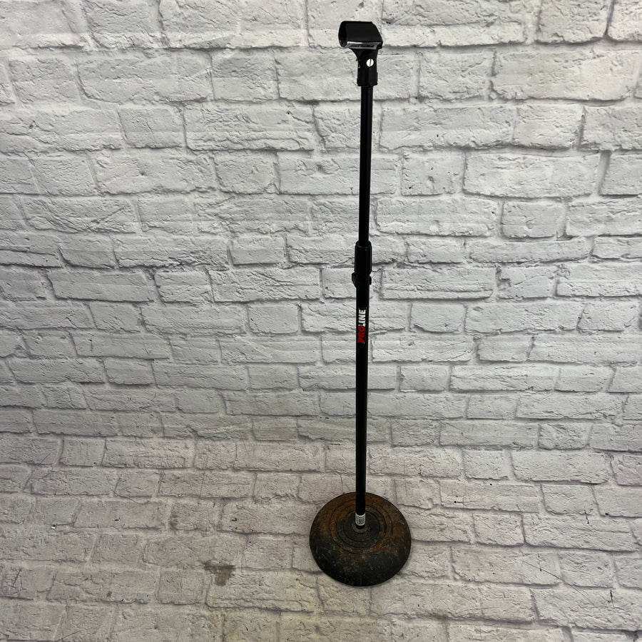 Proline Round Base Straight Mic Stand