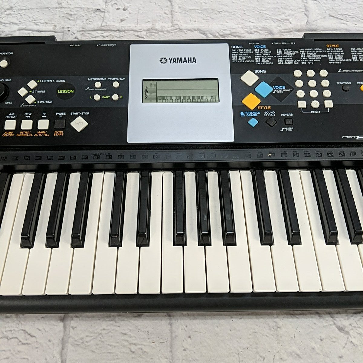 Yamaha PSR-E223 61-Key Electronic Keyboard - Evolution Music