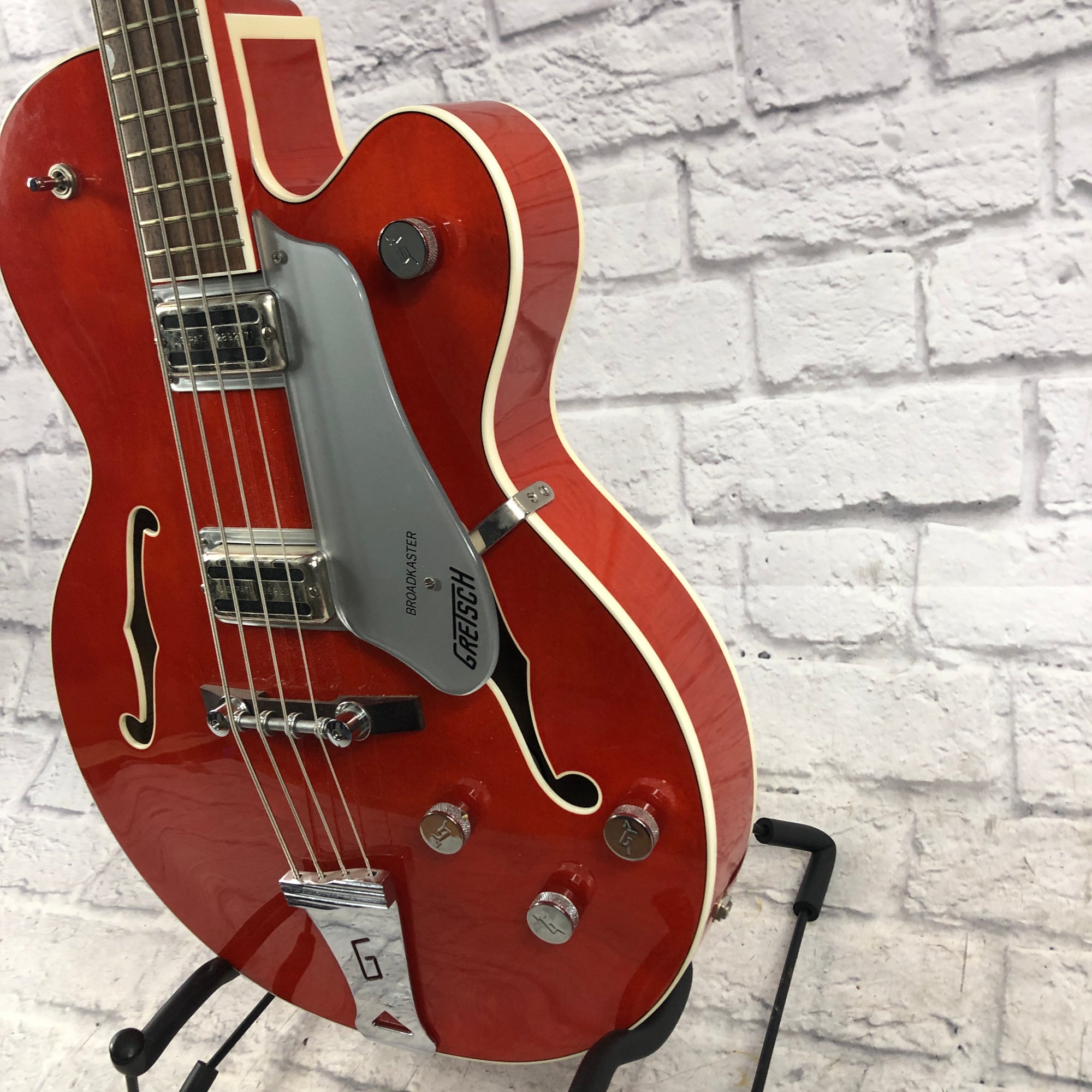 Used Gretsch 6119B Broadkaster Bass Orange 1999 | Cream City