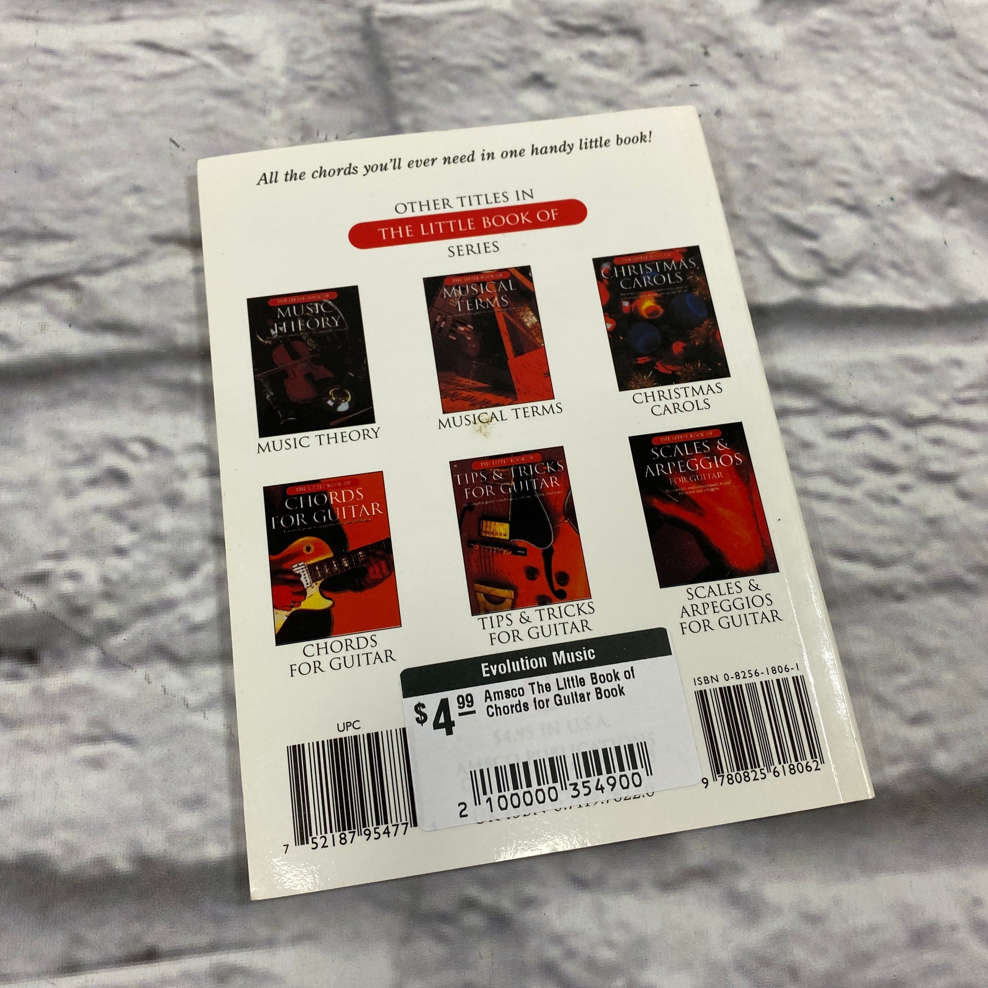Amsco The Little Book of Chords for Guitar Book