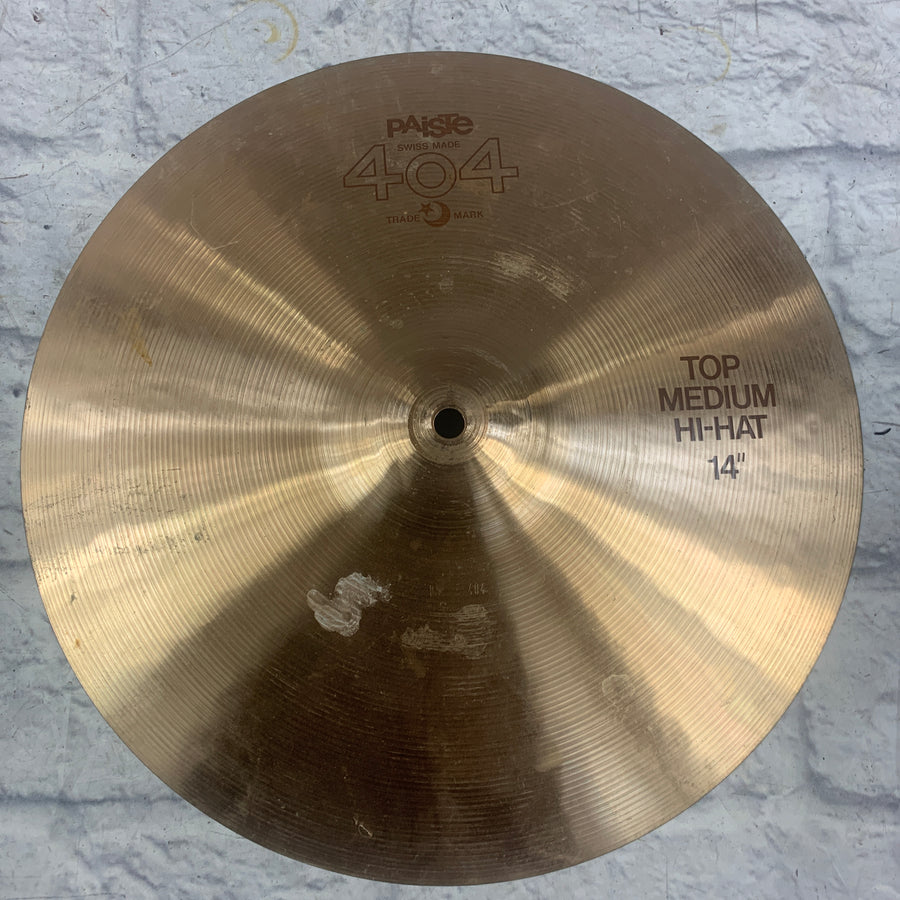 Paiste 404 Hi Hat Top Cymbal Brown