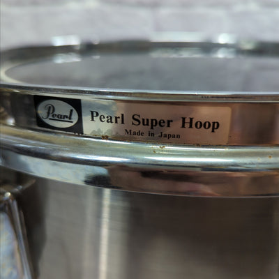 Pearl Maple Shell Made in USA 15x14 Tom Brushed Silver Metallic - Late 80s Early 90s