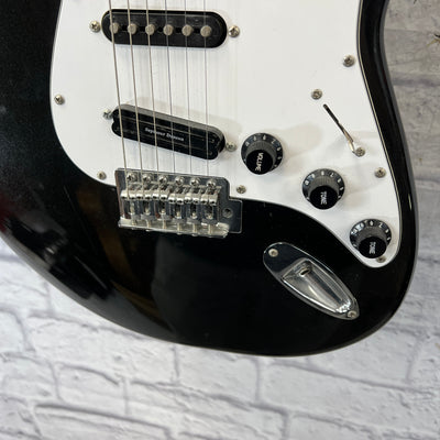 Squier Bullet Strat w/ Black Sparkle body w/ hot rails in bridge Electric Guitar