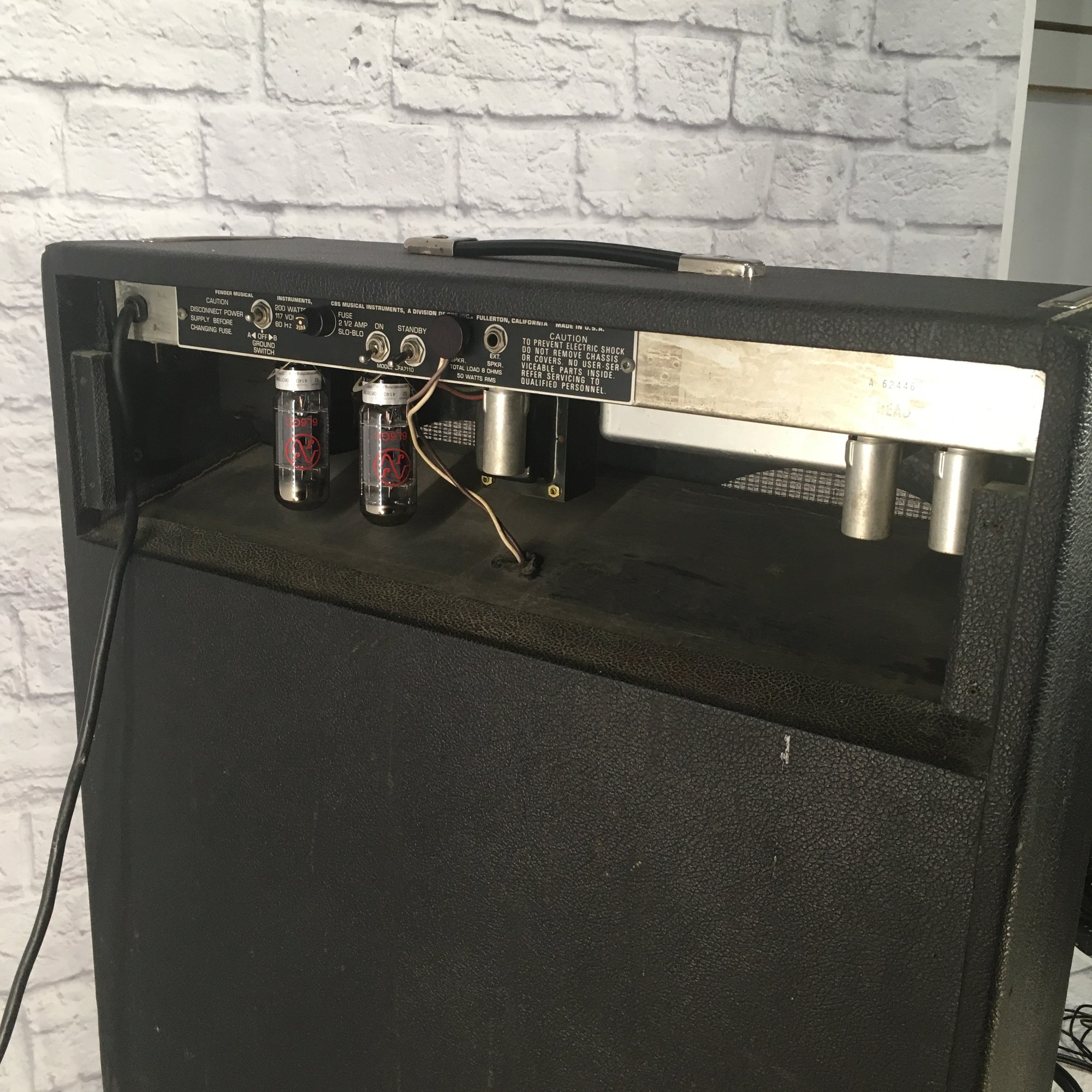 Fender Bassman Ten 50-Watt 4x10 Vintage Silverface Guitar Combo Amp