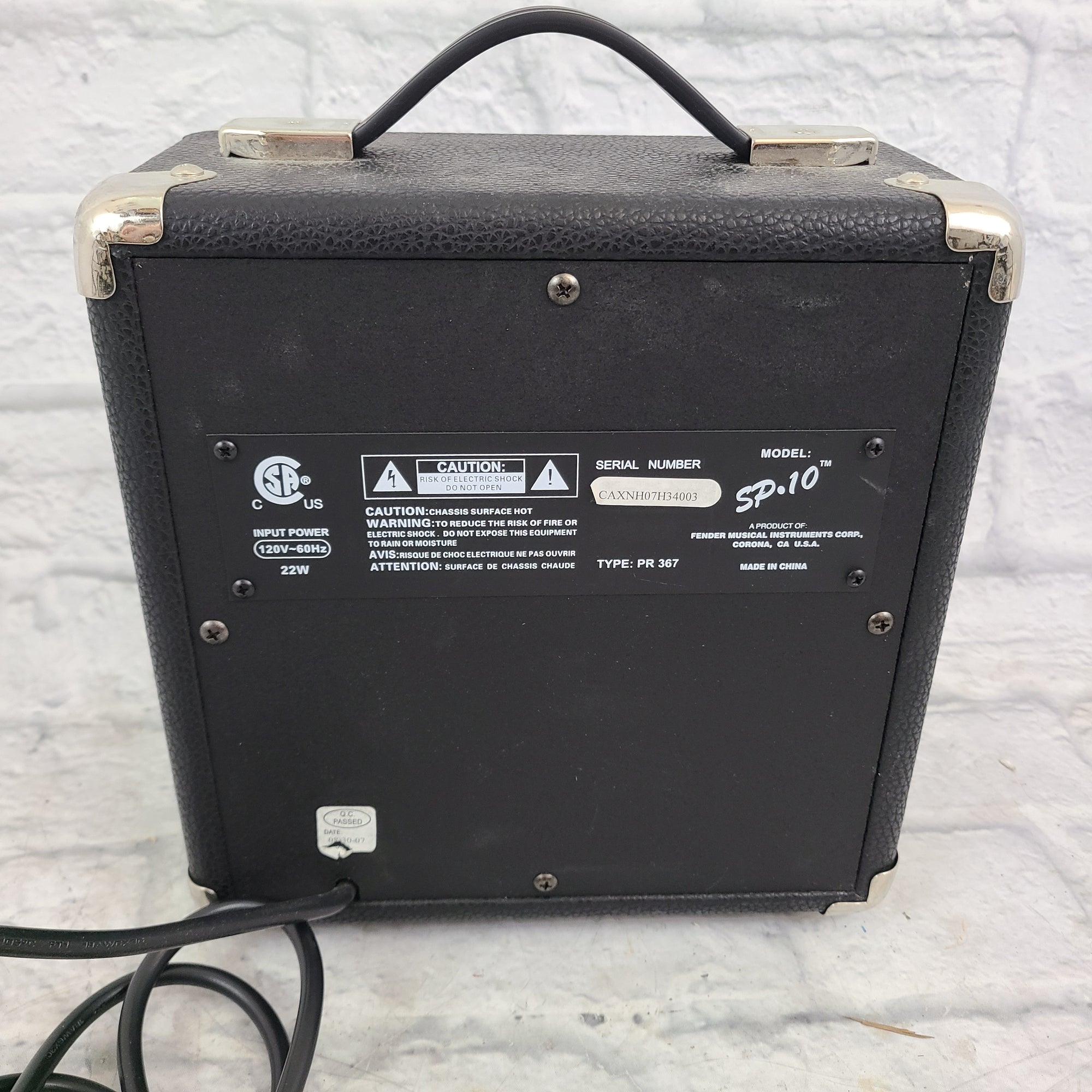 Fender Sp-10 Guitar Practice Amp