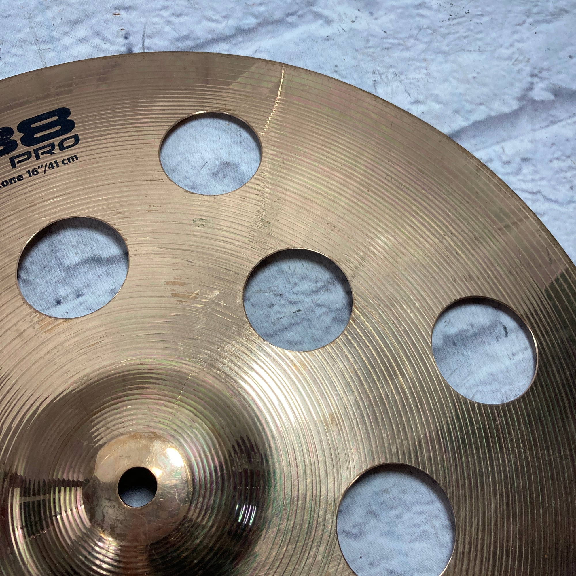 Sabian B8 Pro O-Zone 16 Crash Cymbal (cracked) - Evolution Music