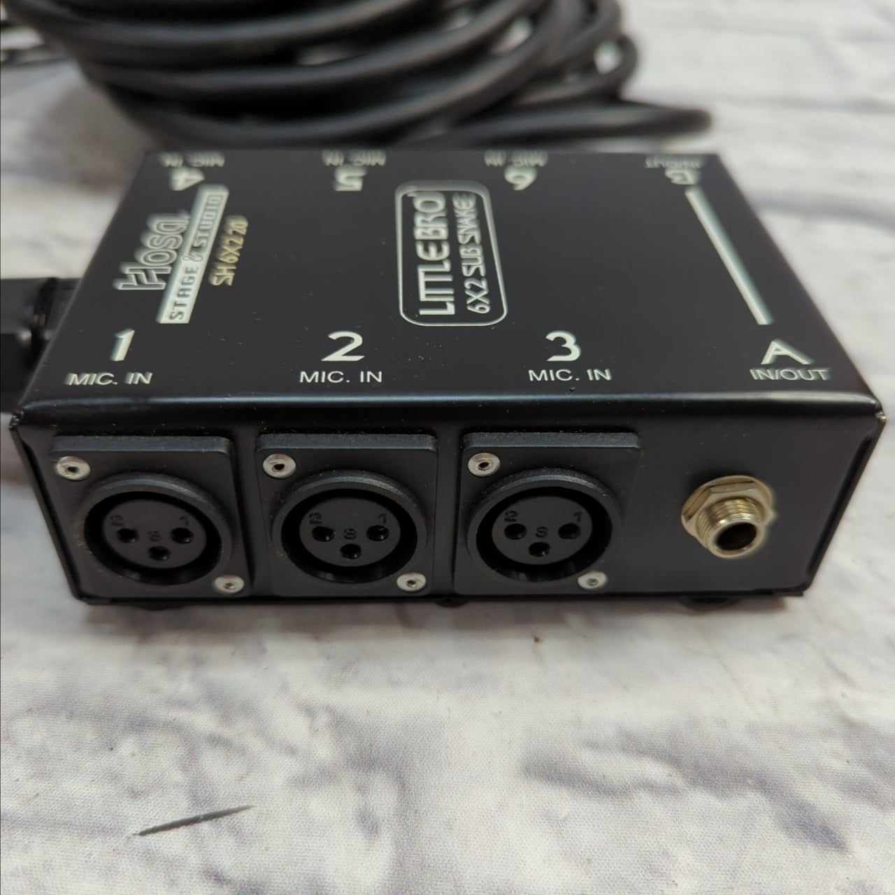 Hosa SH-6X2-20 Little Bro' Sub Snake - 6 XLR Sends, 2 1/4" TRS Returns - 20 Feet