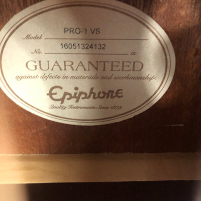 Epiphone Pro 1 Vintage Sunburst Acoustic Guitar