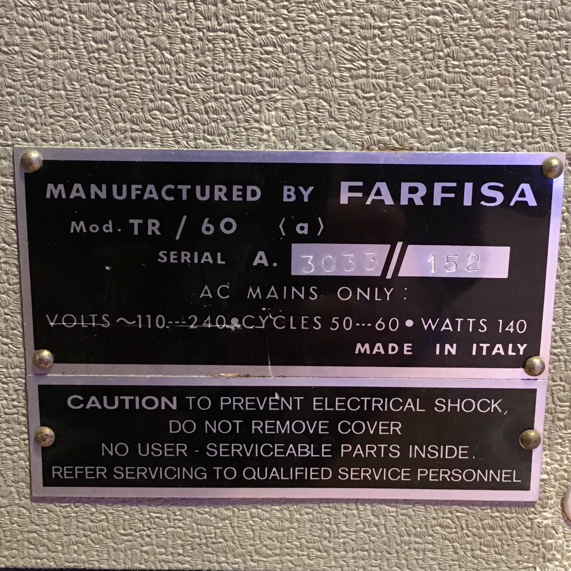 Farfisa TR-60 212 Vintage Combo Amplifier
