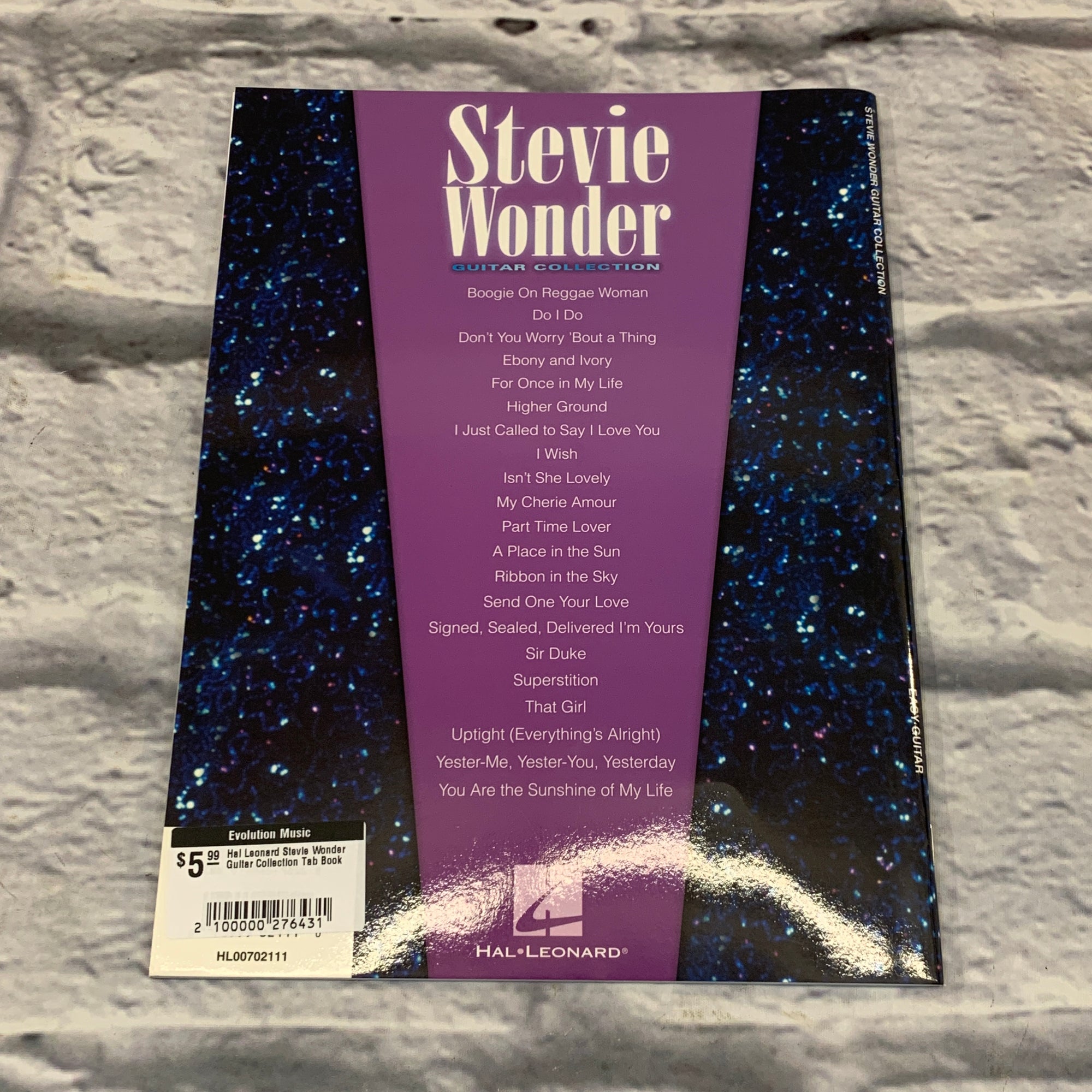 Hal Leonard Stevie Wonder Guitar Collection Tab Book