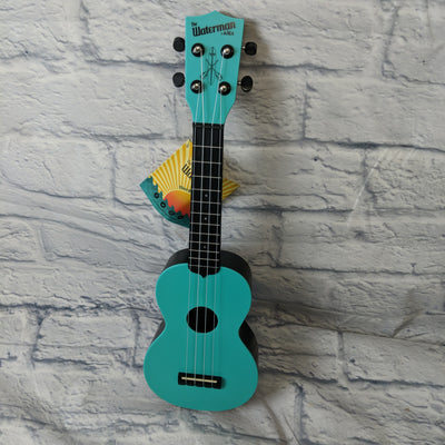 Kala Waterman Waterproof Ukulele - Glow in the Dark Aqua Matte