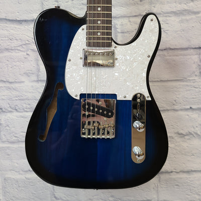 Glarry Custom Style Semi Hollow Tele Electric Guitar