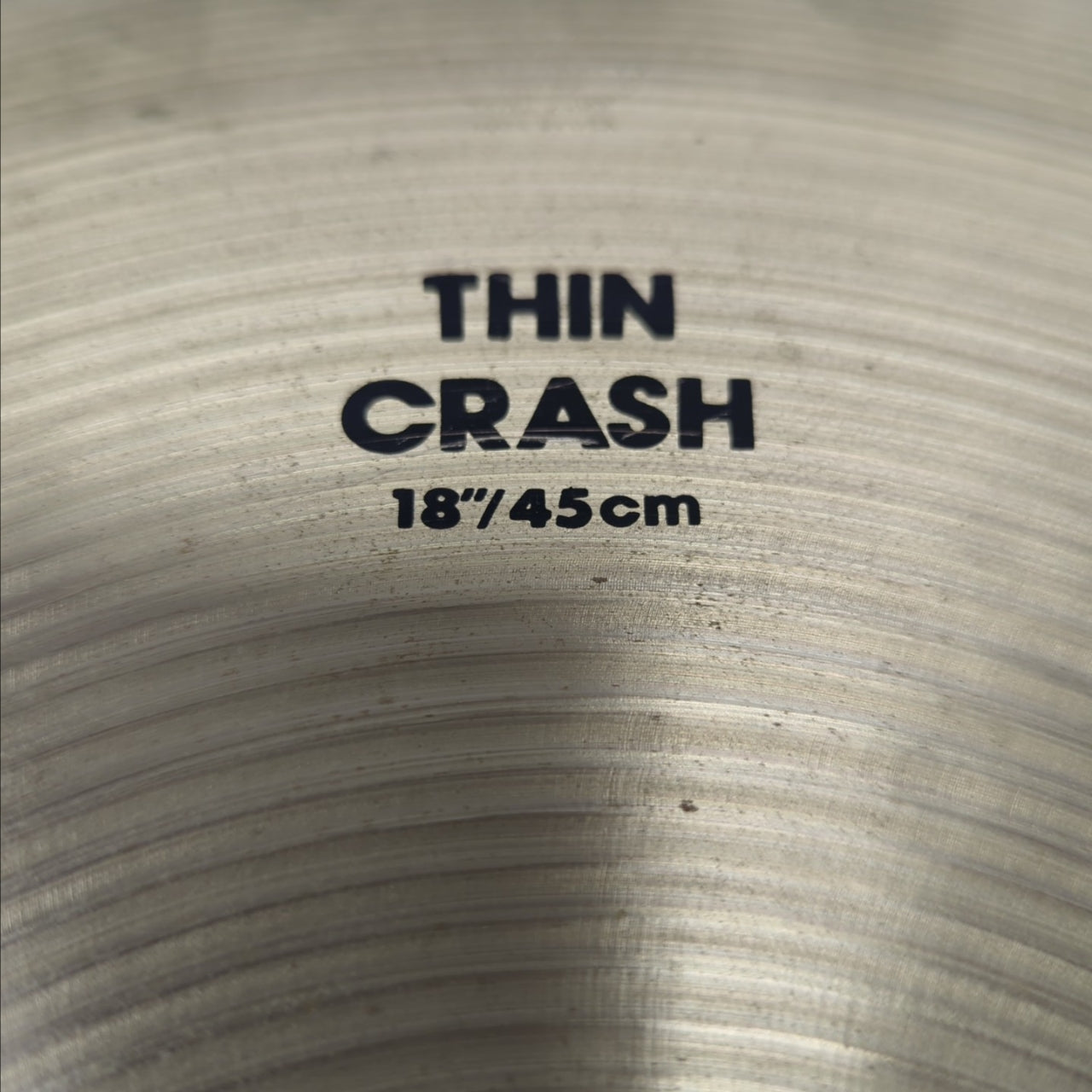 Zildjian Thin Crash 18" 45cm Crash Cymbal 1400g 1981-1992 (“CO.” Stamp)