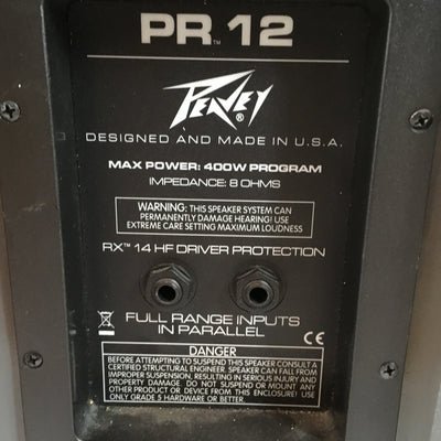 Peavey PR12 400 Watt Passive Speaker