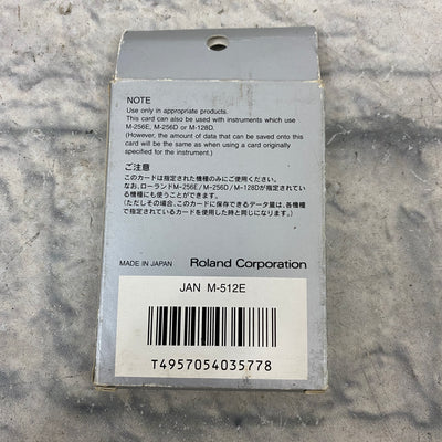 Roland M-512E Memory Card