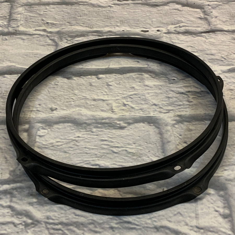 5-Lug 12" Metal Drum Hoop Pair Black
