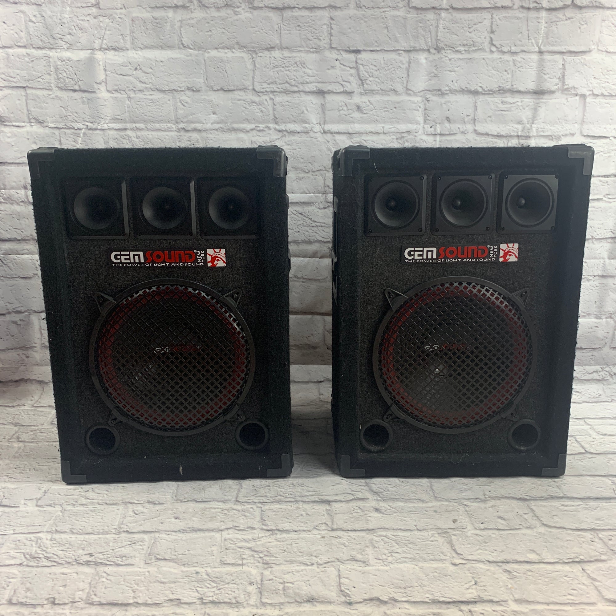 Gem Sound DJ120 12in 2-Way PA Speaker Pair