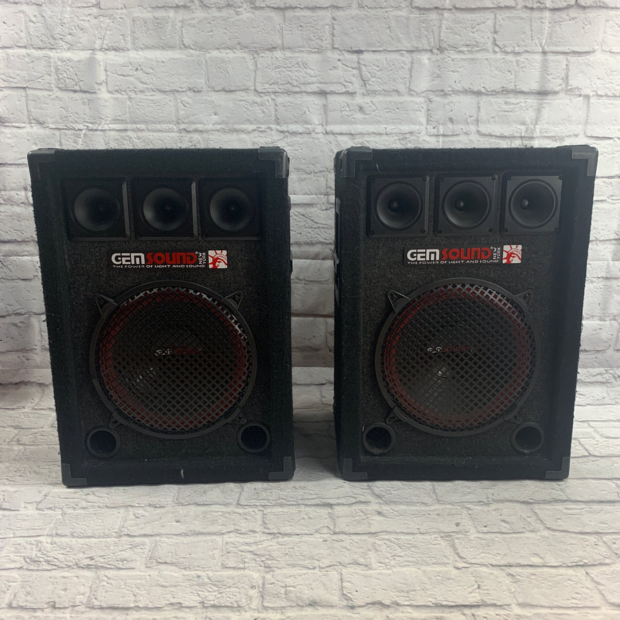 Gem Sound DJ120 12in 2-Way PA Speaker Pair